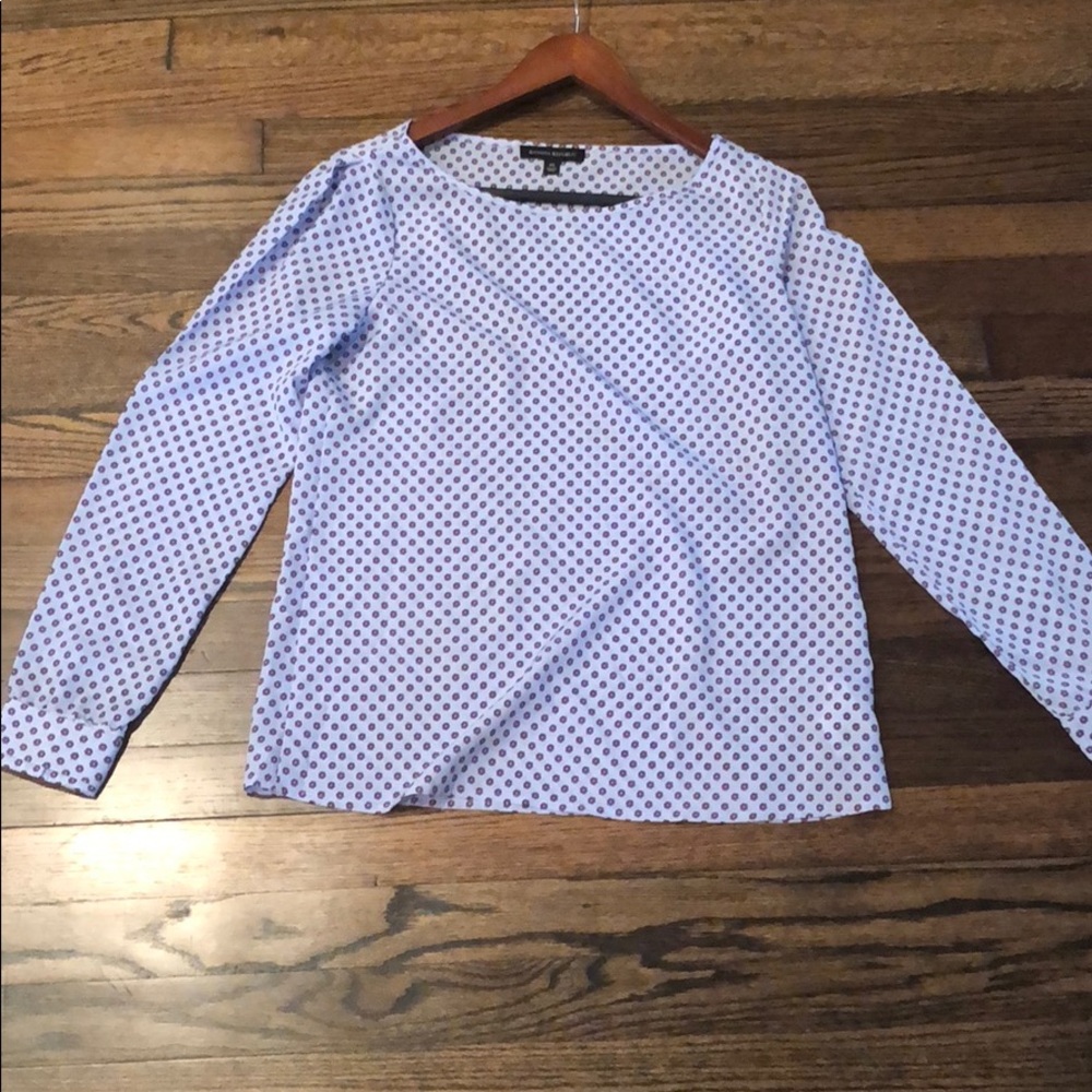 Banana Republic flowered long sleeve blouse
